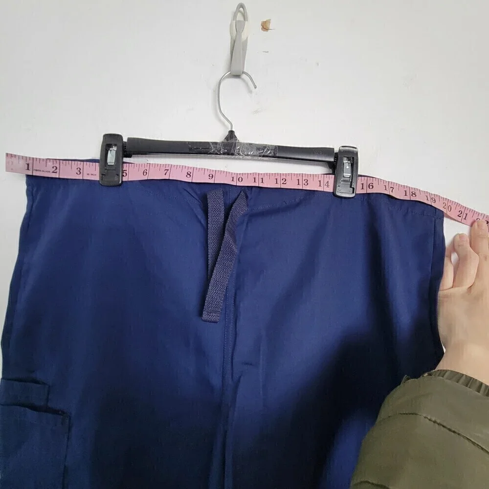 NEW UA Scrubs Navy Blue Men's Multi Pocket Drawstring Long Pants Size Small